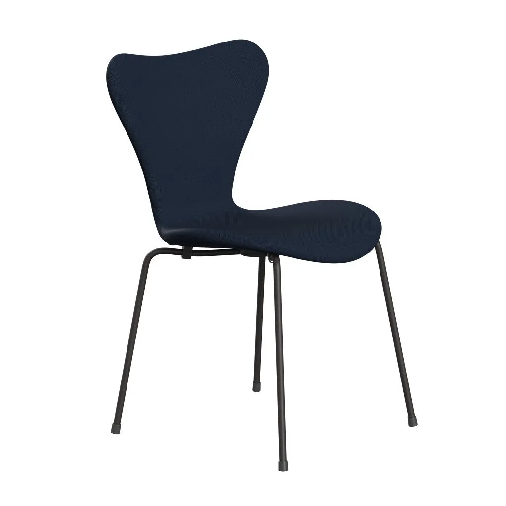 Fritz Hansen Series 7™ Chair Full Upholstery, Warm Graphite/Steelcut Ocean Blue Dark