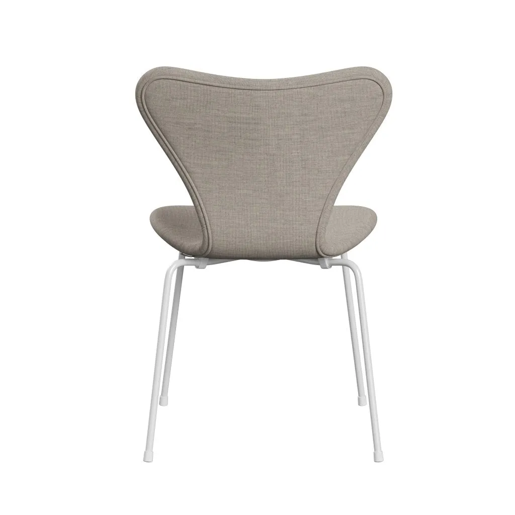 Fritz Hansen Series 7™ Chair Full Upholstery, White/Canvas Beige