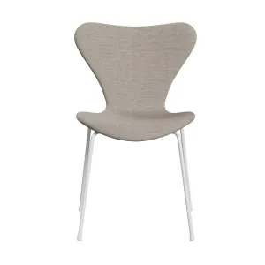 Fritz Hansen Series 7™ Chair Full Upholstery, White/Canvas Beige