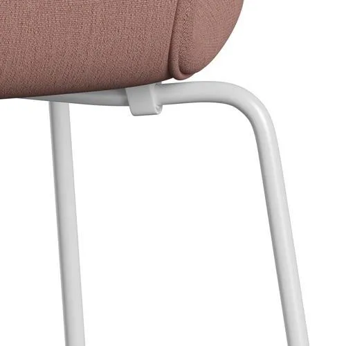 Fritz Hansen Series 7™ Chair Full Upholstery, White/Christianshavn Orange/Red