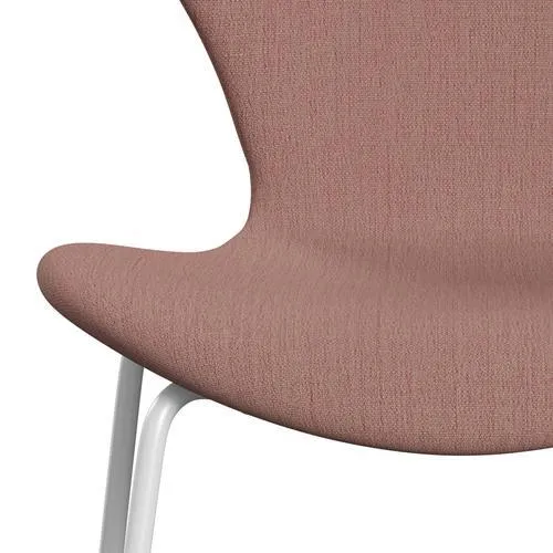 Fritz Hansen Series 7™ Chair Full Upholstery, White/Christianshavn Orange/Red