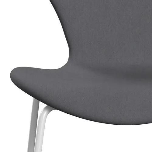 Fritz Hansen Series 7™ Chair Full Upholstery, White/Comfort Grey (C01012)