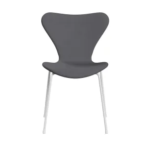 Fritz Hansen Series 7™ Chair Full Upholstery, White/Comfort Grey (C01012)