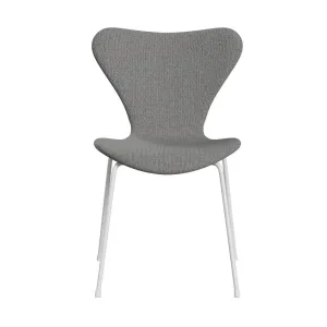Fritz Hansen Series 7™ Chair Full Upholstery, White/Re Wool Wool White/Natural