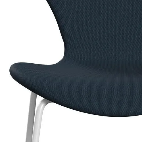 Fritz Hansen Series 7™ Chair Full Upholstery, White/Steelcut Navy Blue