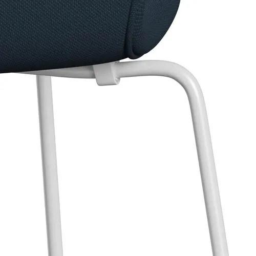 Fritz Hansen Series 7™ Chair Full Upholstery, White/Steelcut Navy Blue