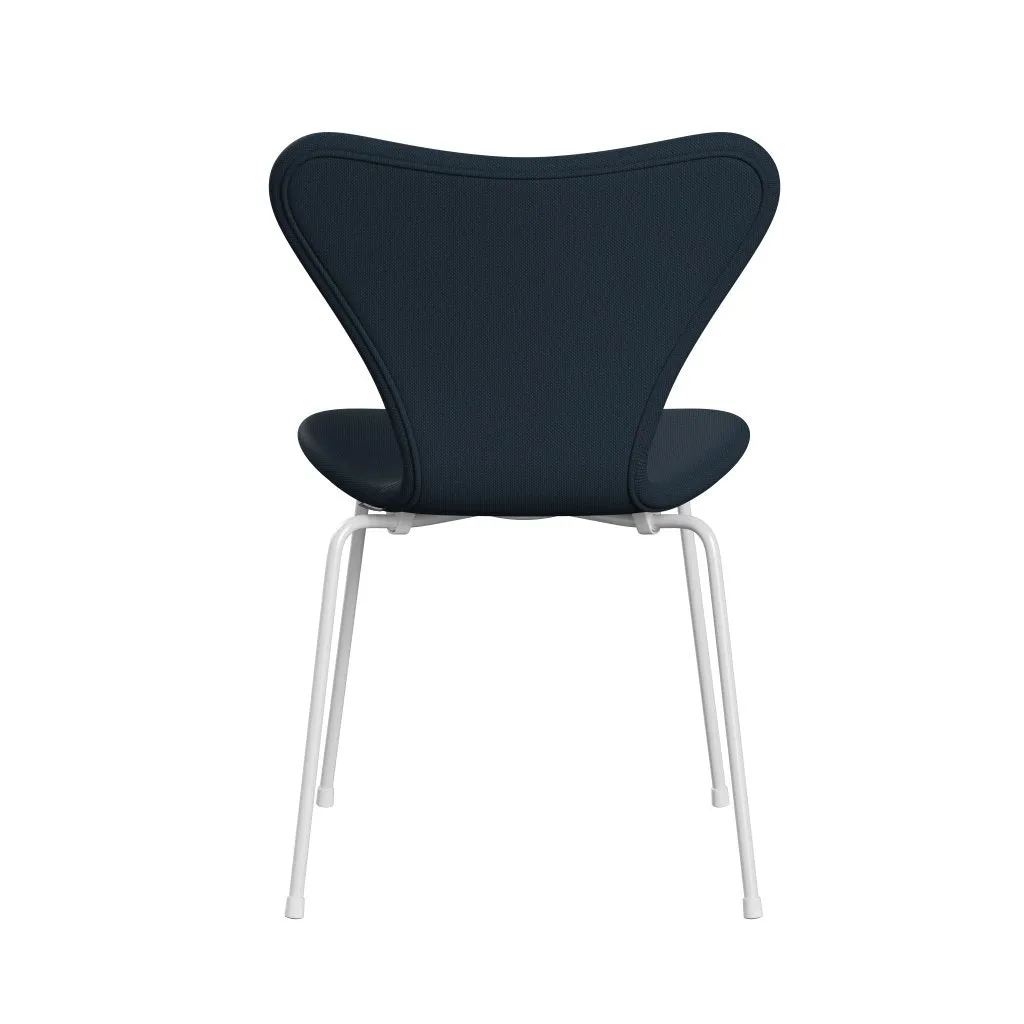 Fritz Hansen Series 7™ Chair Full Upholstery, White/Steelcut Navy Blue