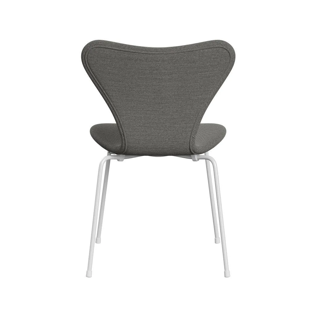 Fritz Hansen Series 7™ Chair Full Upholstery, White/Steelcut Trio White/Black