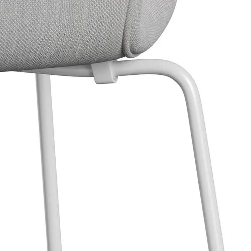 Fritz Hansen Series 7™ Chair Full Upholstery, White/Sunniva 2 Natural/Light Grey