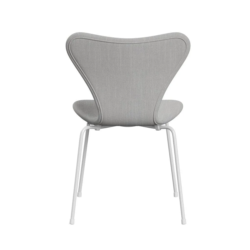 Fritz Hansen Series 7™ Chair Full Upholstery, White/Sunniva 2 Natural/Light Grey