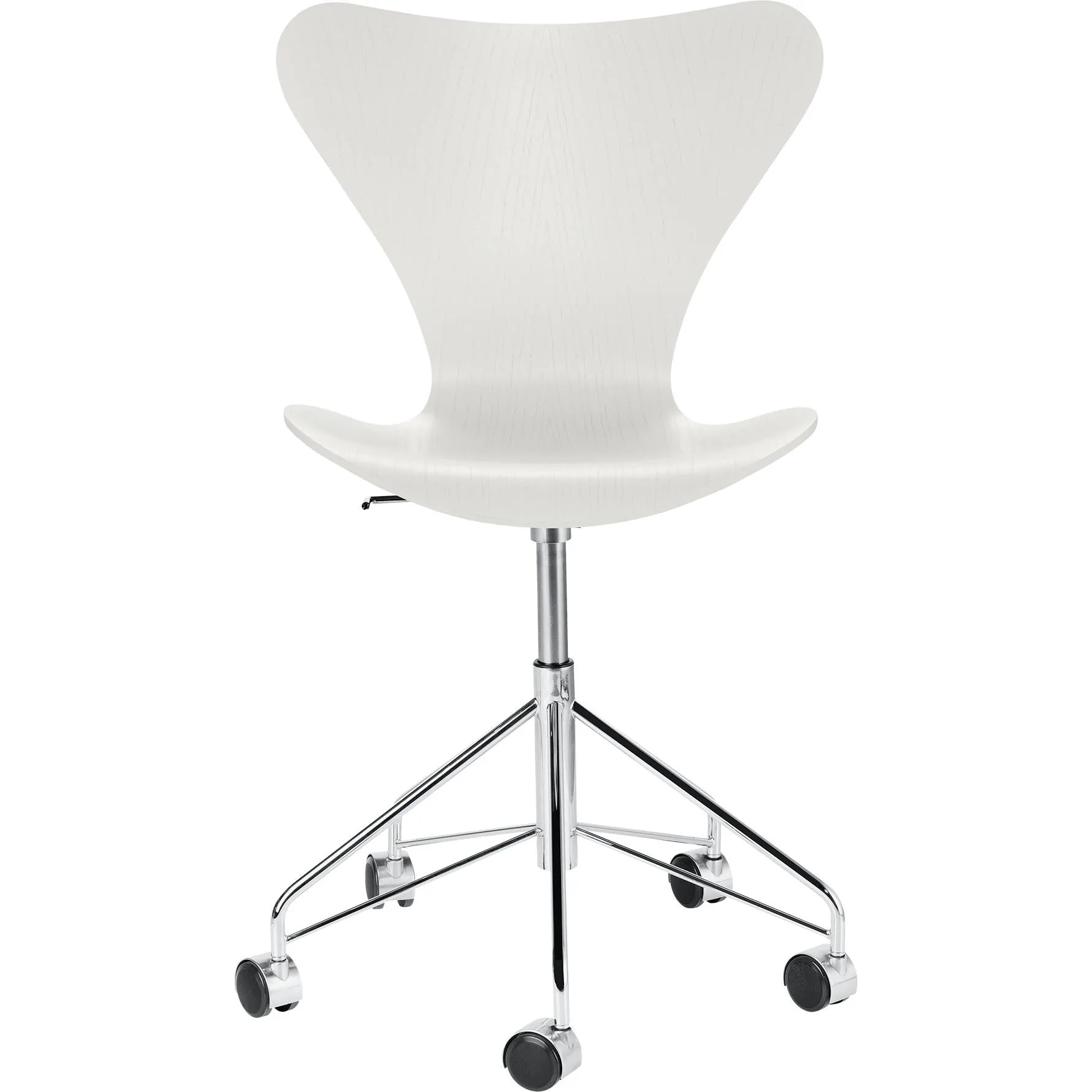 Fritz Hansen Series 7™ Swivel Chair Colored Ash, White