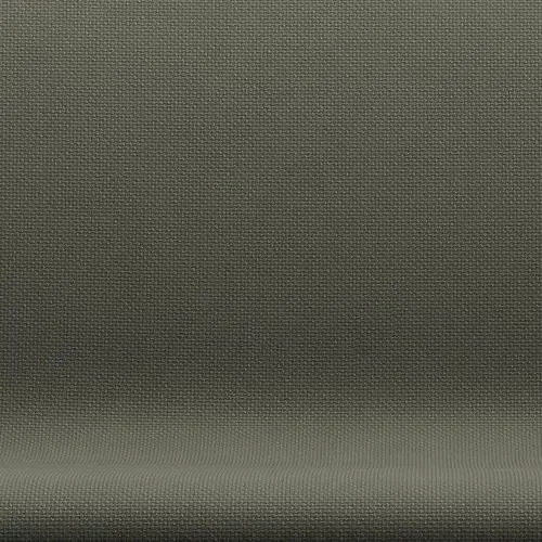 Fritz Hansen Swan™ Sofa 2 Seater, Black Lacquered/Diablo Warm Grey