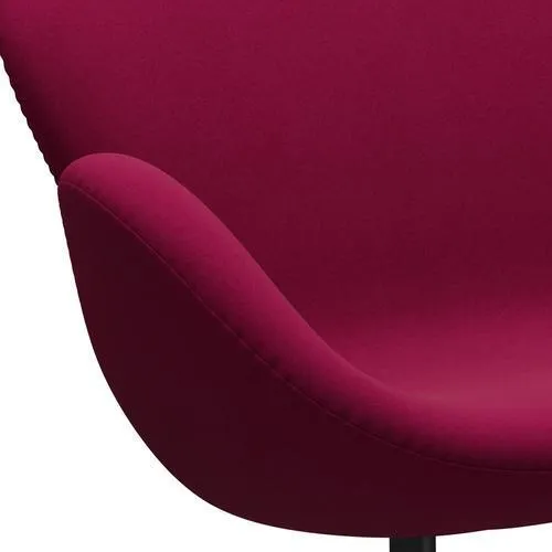 Fritz Hansen Swan™ Sofa 2 Seater, Black Lacquered/Divina Pink Dark