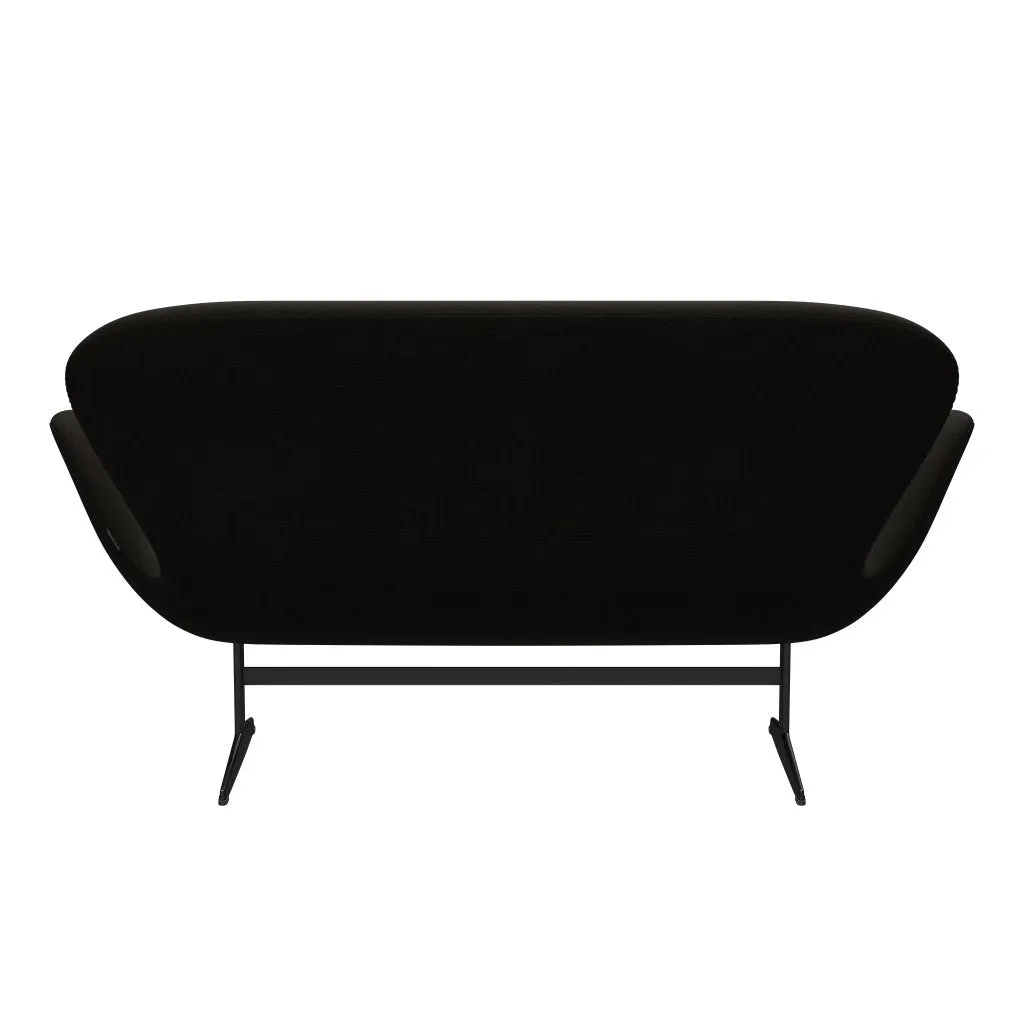 Fritz Hansen Swan™ Sofa 2 Seater, Black Lacquered/Fame Dark