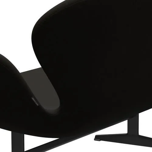Fritz Hansen Swan™ Sofa 2 Seater, Black Lacquered/Fame Dark