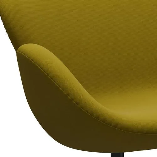 Fritz Hansen Swan™ Sofa 2 Seater, Black Lacquered/Fame Olive Green