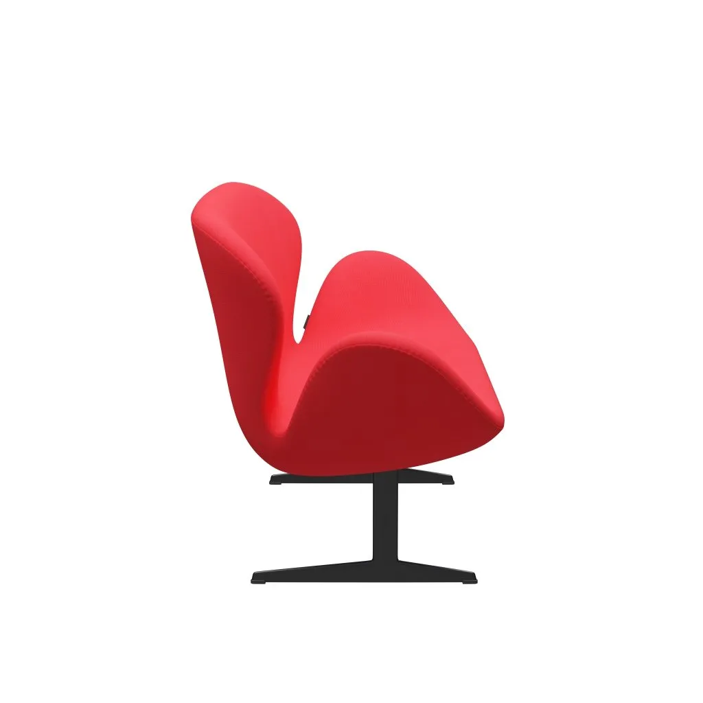 Fritz Hansen Swan™ Sofa 2 Seater, Black Lacquered/Fame Pink