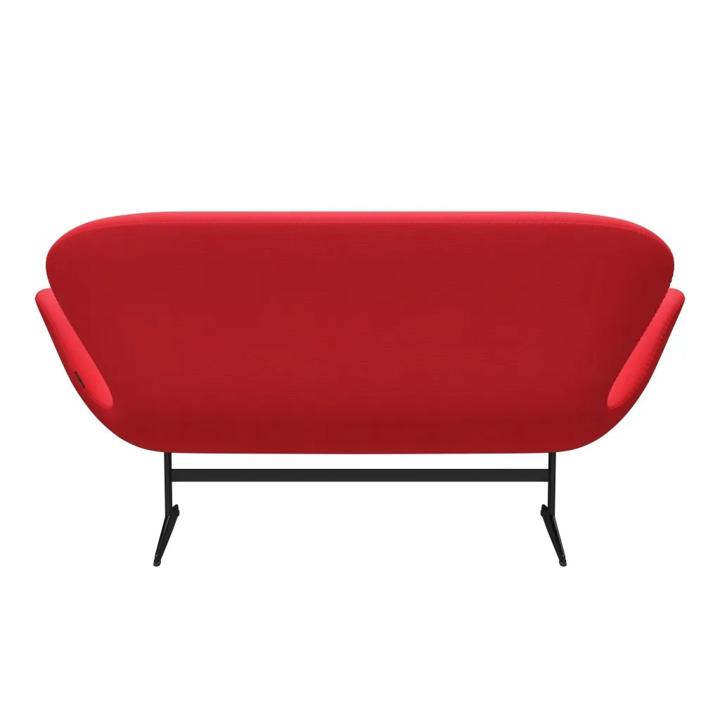 Fritz Hansen Swan™ Sofa 2 Seater, Black Lacquered/Fame Pink