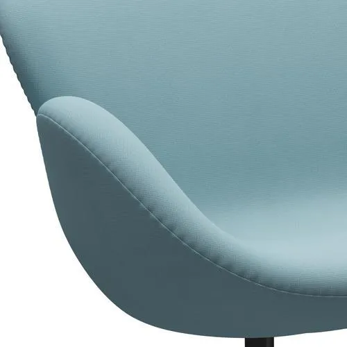 Fritz Hansen Swan™ Sofa 2 Seater, Black Lacquered/Fame Turquoise Light