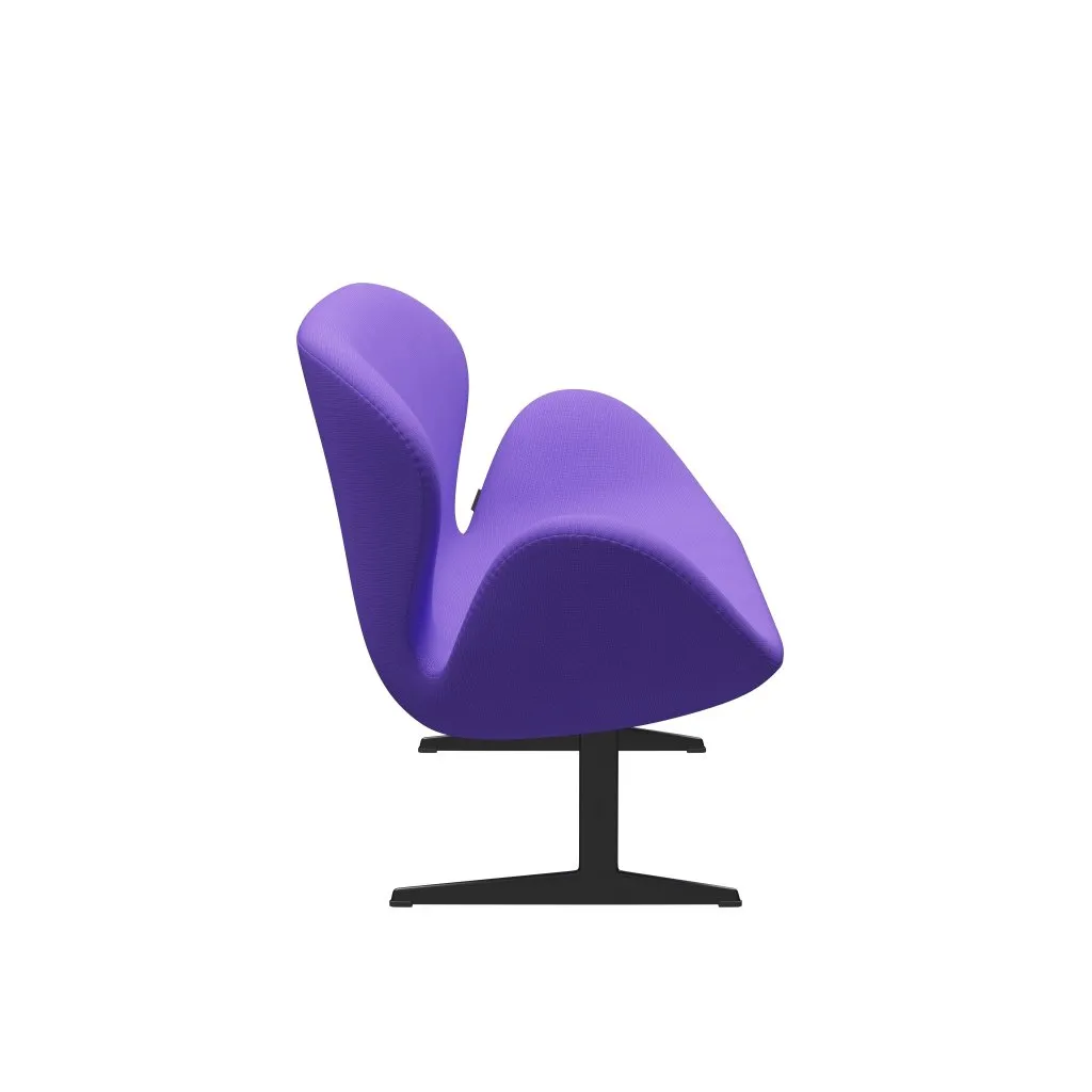 Fritz Hansen Swan™ Sofa 2 Seater, Black Lacquered/Fame Violet Light