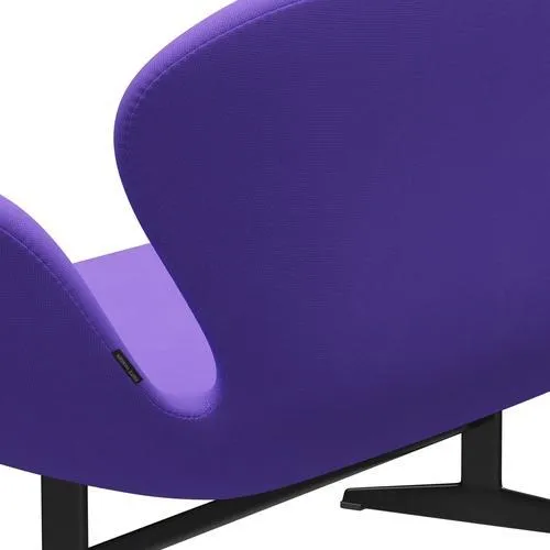 Fritz Hansen Swan™ Sofa 2 Seater, Black Lacquered/Fame Violet Light