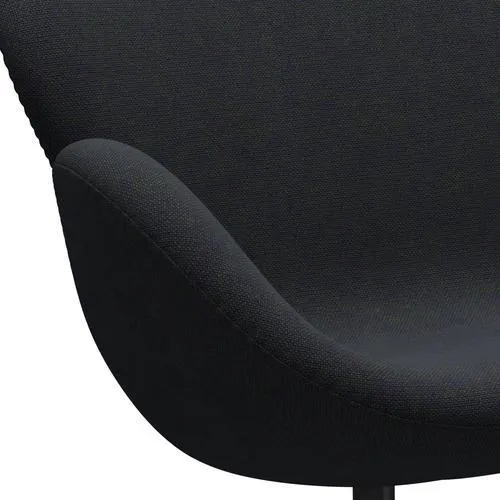 Fritz Hansen Swan™ Sofa 2 Seater, Black Lacquered/Hallingdal Violet/Green