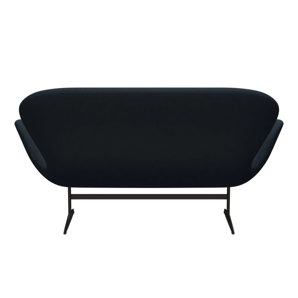 Fritz Hansen Swan™ Sofa 2 Seater, Brown Bronze/Capture Blue