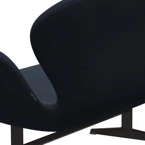 Fritz Hansen Swan™ Sofa 2 Seater, Brown Bronze/Capture Blue