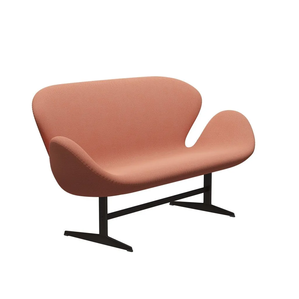 Fritz Hansen Swan™ Sofa 2 Seater, Brown Bronze/Capture Burnt Orange