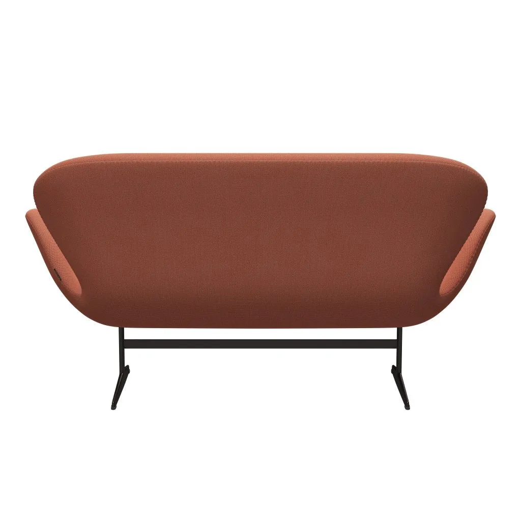 Fritz Hansen Swan™ Sofa 2 Seater, Brown Bronze/Capture Burnt Orange