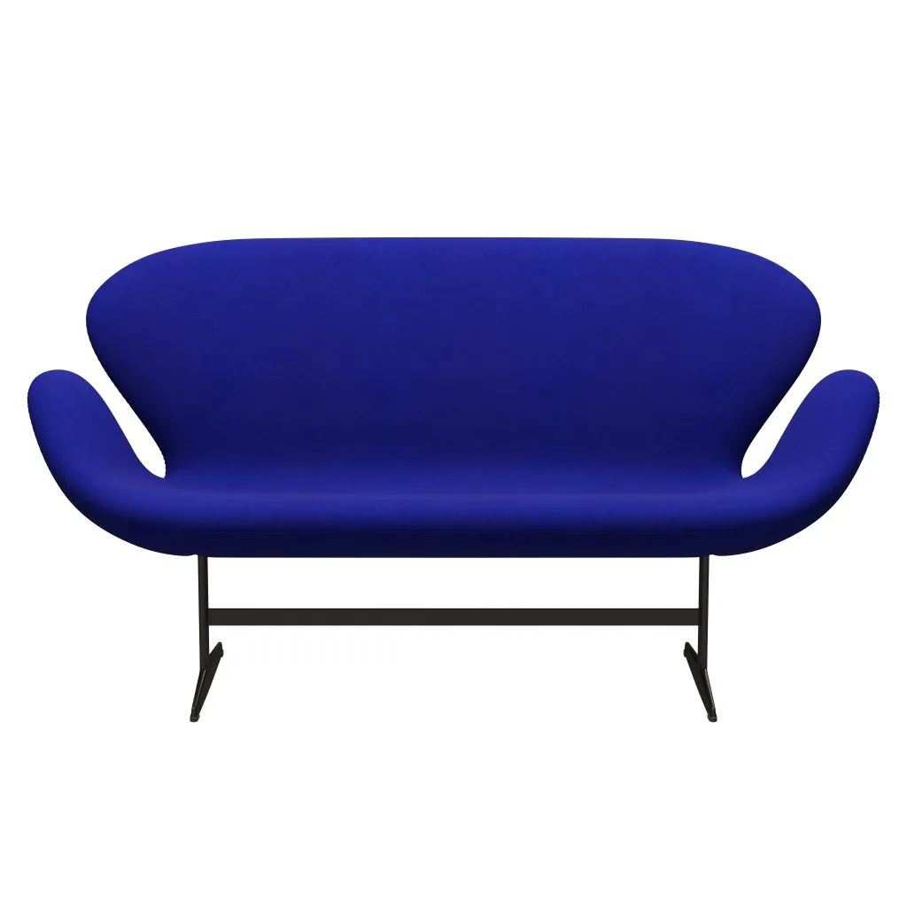 Fritz Hansen Swan™ Sofa 2 Seater, Brown Bronze/Divina Coral Blue