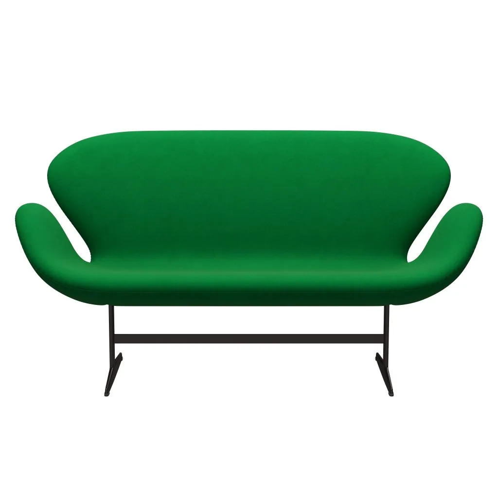 Fritz Hansen Swan™ Sofa 2 Seater, Brown Bronze/Divina Grass Green