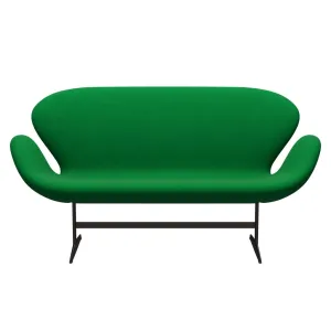 Fritz Hansen Swan™ Sofa 2 Seater, Brown Bronze/Divina Grass Green