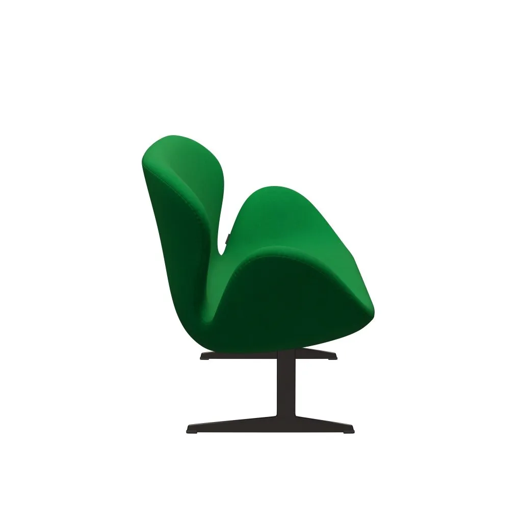 Fritz Hansen Swan™ Sofa 2 Seater, Brown Bronze/Divina Grass Green