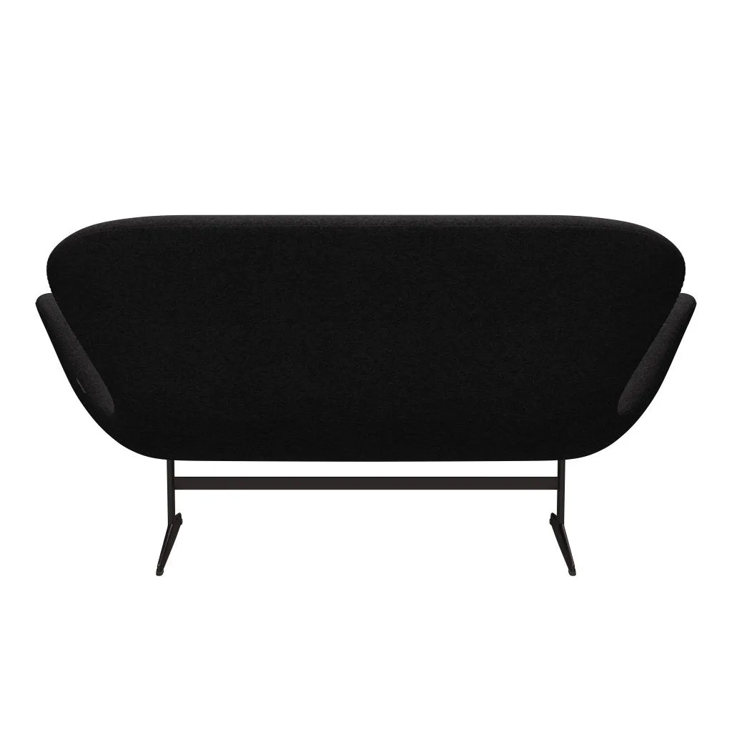 Fritz Hansen Swan™ Sofa 2 Seater, Brown Bronze/Divina Md Dark Grey