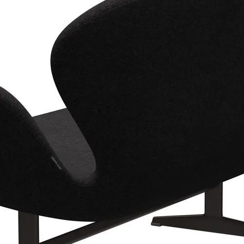 Fritz Hansen Swan™ Sofa 2 Seater, Brown Bronze/Divina Md Dark Grey