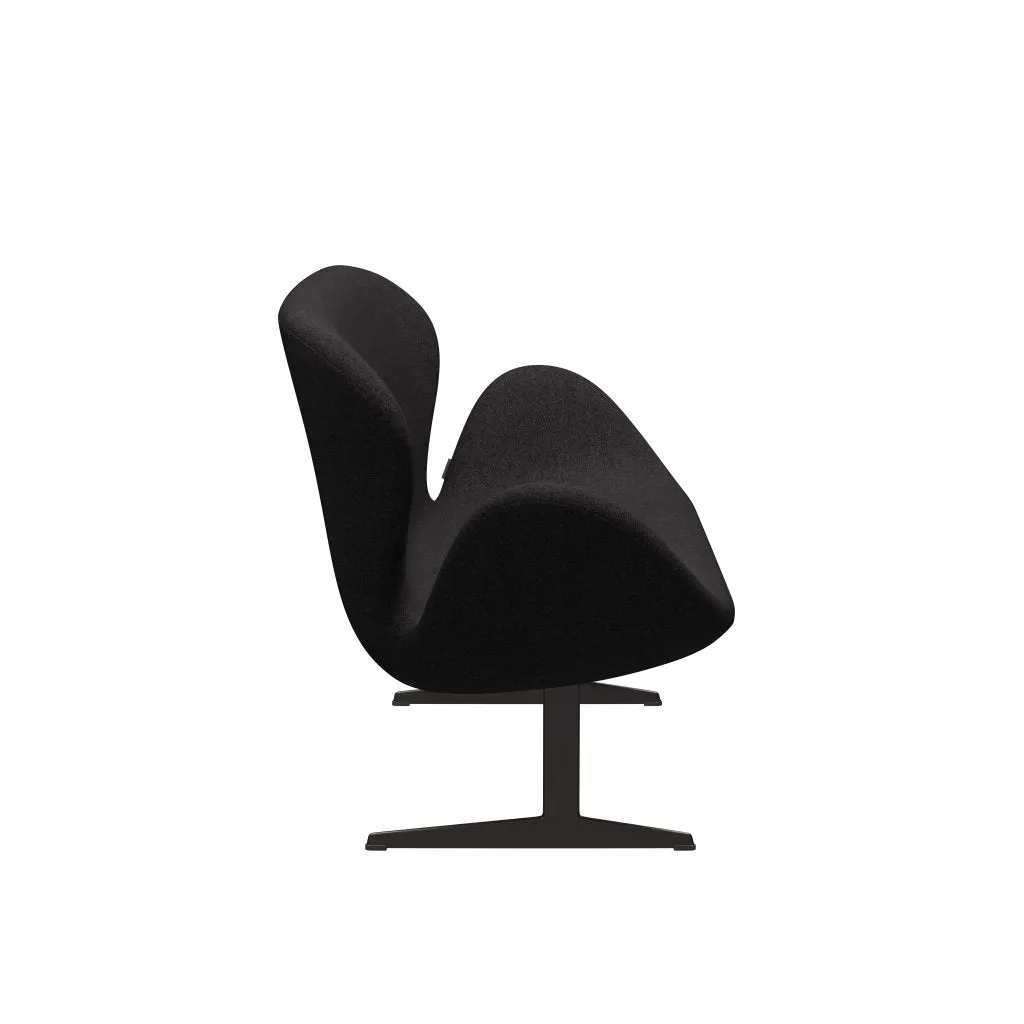 Fritz Hansen Swan™ Sofa 2 Seater, Brown Bronze/Divina Md Dark Grey