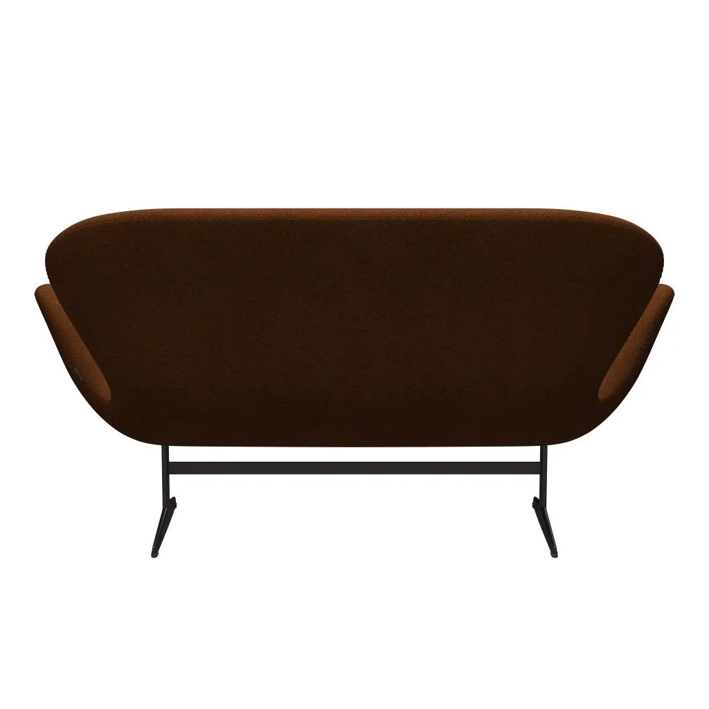 Fritz Hansen Swan™ Sofa 2 Seater, Brown Bronze/Divina Melange Burnt Orange