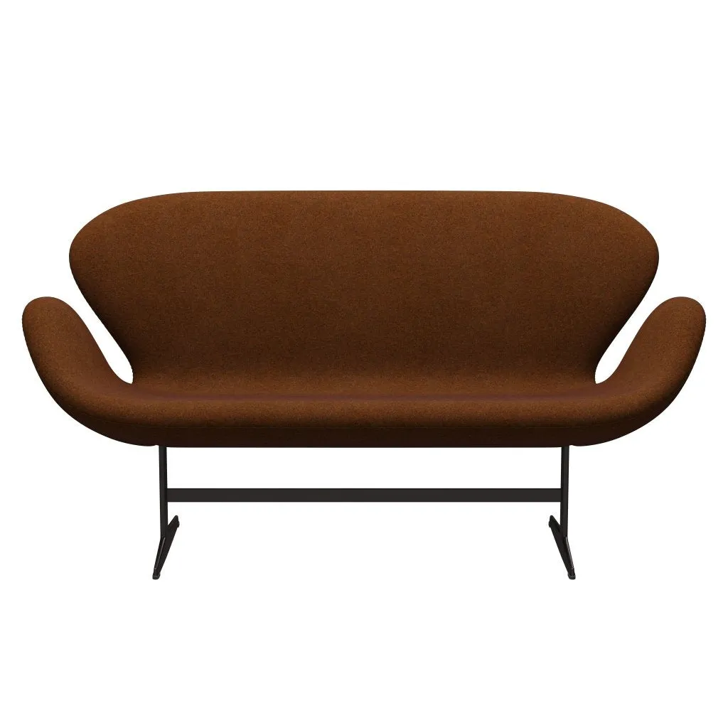 Fritz Hansen Swan™ Sofa 2 Seater, Brown Bronze/Divina Melange Burnt Orange