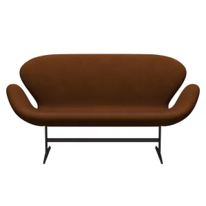 Fritz Hansen Swan™ Sofa 2 Seater, Brown Bronze/Divina Melange Burnt Orange
