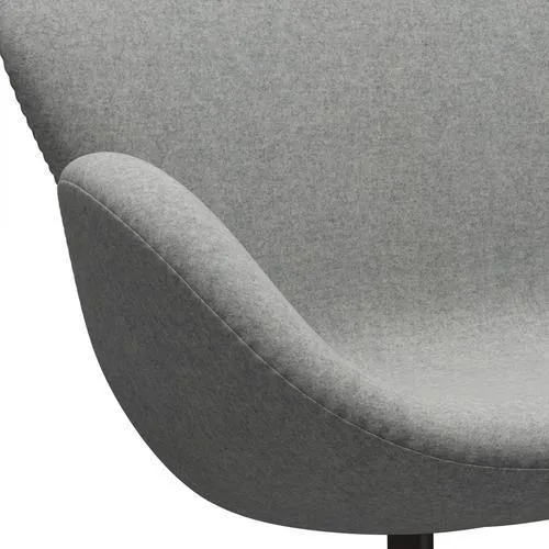 Fritz Hansen Swan™ Sofa 2 Seater, Brown Bronze/Divina Melange Light Grey