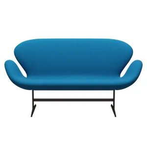 Fritz Hansen Swan™ Sofa 2 Seater, Brown Bronze/Divina Turquoise