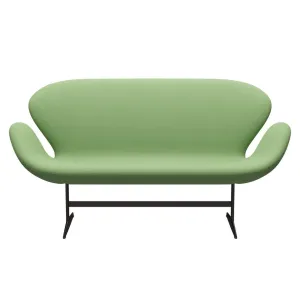 Fritz Hansen Swan™ Sofa 2 Seater, Brown Bronze/Fame Light Green