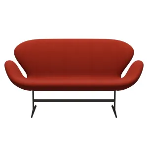 Fritz Hansen Swan™ Sofa 2 Seater, Brown Bronze/Fame Orange Red