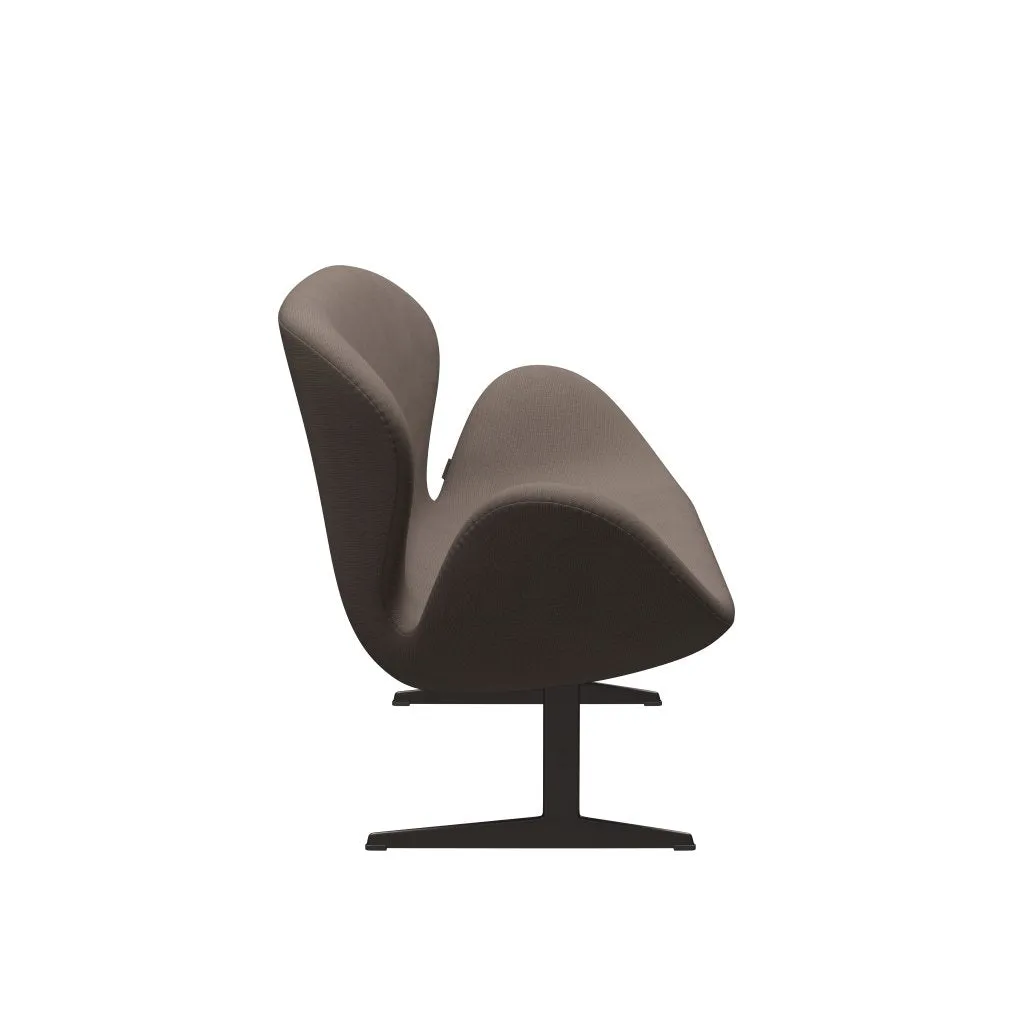 Fritz Hansen Swan™ Sofa 2 Seater, Brown Bronze/Fame Silver Dark