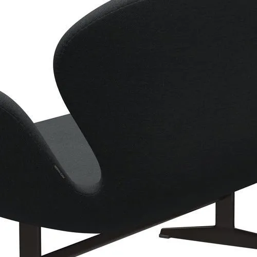 Fritz Hansen Swan™ Sofa 2 Seater, Brown Bronze/Fiord Dark Grey Multicoloured