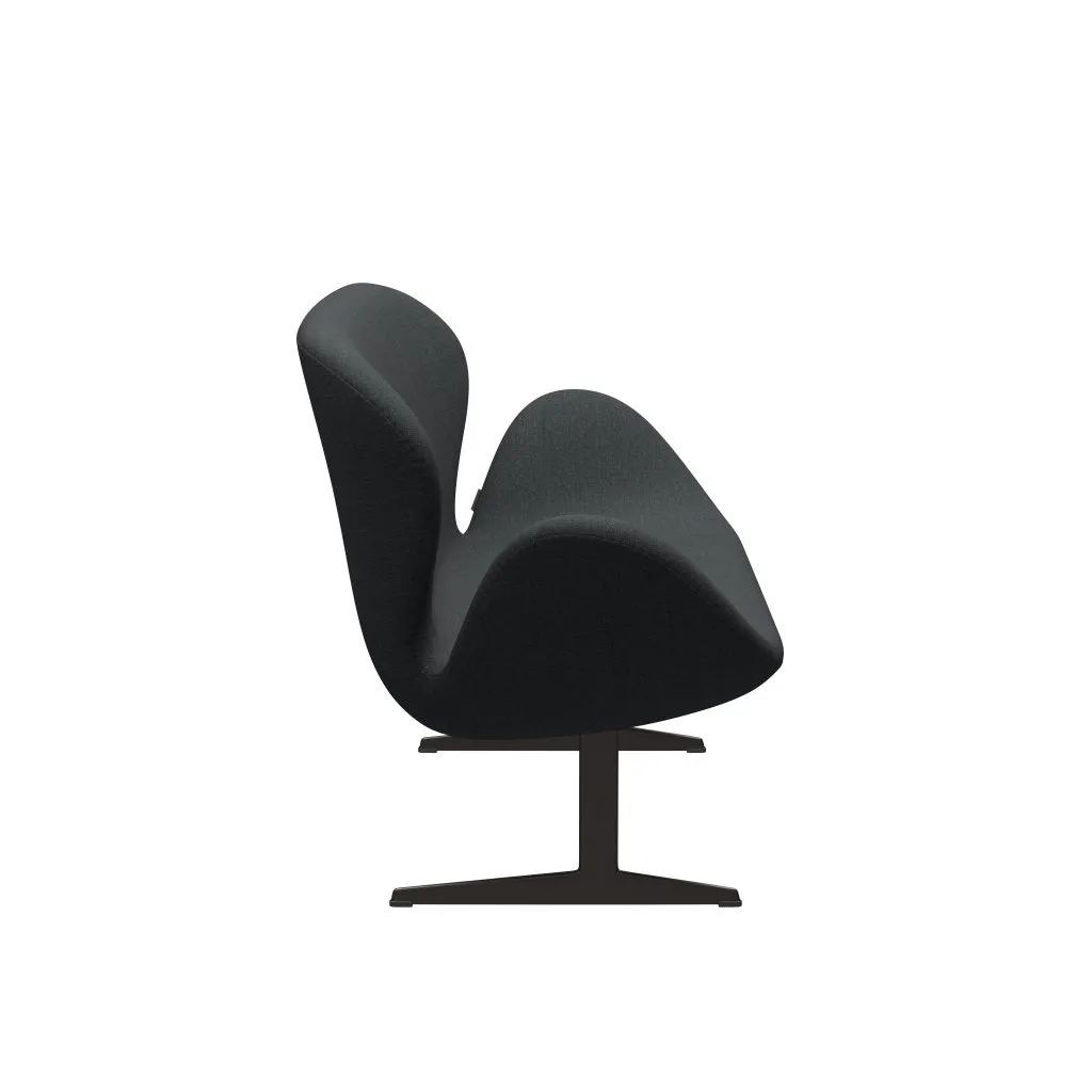 Fritz Hansen Swan™ Sofa 2 Seater, Brown Bronze/Fiord Dark Grey Multicoloured