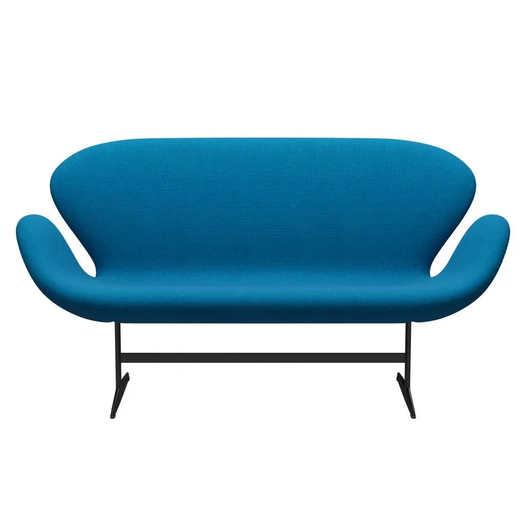 Fritz Hansen Swan™ Sofa 2 Seater, Brown Bronze/Hallingdal Turquoise