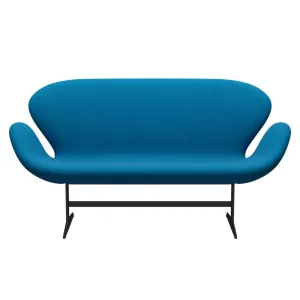 Fritz Hansen Swan™ Sofa 2 Seater, Brown Bronze/Hallingdal Turquoise