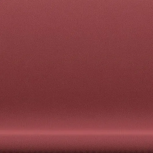 Fritz Hansen Swan™ Sofa 2 Seater, Satin Brushed Aluminium/Capture Dark Red